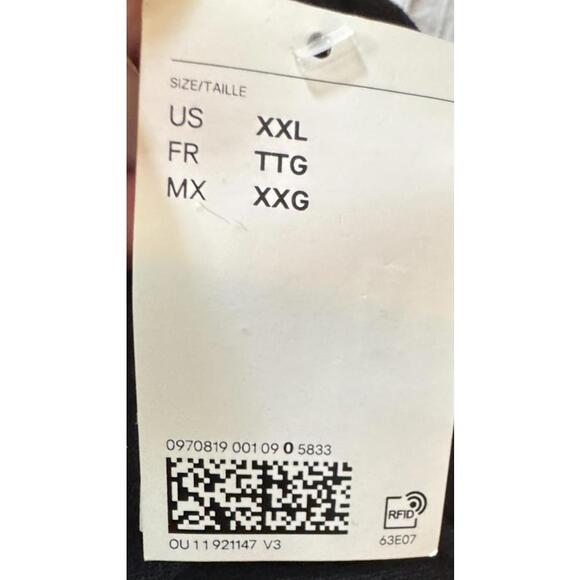 H&M Black Hoodie Hooded Sweatshirt Women's Loose Fit  XXL NEW NWT - Picture 3 of 6